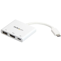 StarTech.com USB-C TO 4K HDMI ADAPTER W/ PD StarTech.com USB-C auf 4K HDMI Multifunktionsadapter mit Power Delivery und USB-A Anschluss - USB C Laptop Reiseadapter - Weiss (CDP2HDUACPW) von Startech