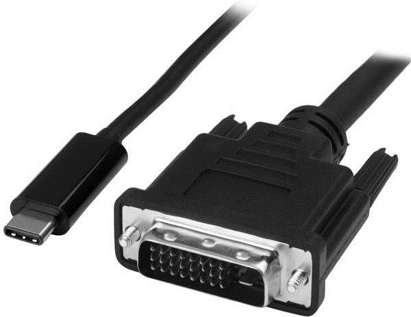 StarTech.com USB-C auf DVI Adapterkabel - USB Typ-C auf DVI Konverter / Adapter - 2560x1600 - Externer Videoadapter - USB Type-C - DVI (CDP2DVIMM2MB) von Startech