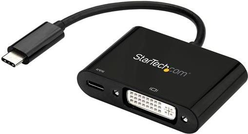 StarTech.com USB-C to DVI Adapter with USB Power Delivery - 1920 x 1200 - Black - Externer Videoadapter - Parade PS171 - USB-C - DVI - Schwarz von Startech