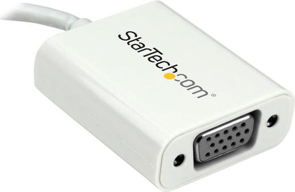 StarTech.com USB-C to VGA Adapter - Externer Videoadapter - USB Type-C - D-Sub - weiß - für Apple MacBook (CDP2VGAW) von Startech