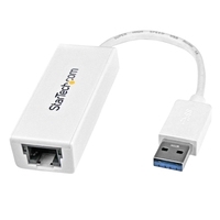 StarTech.com USB3.0 auf Gigabit Ethernet Lan Adapter - Netzwerkadapter - SuperSpeed USB3.0 - Gigabit Ethernet - wei� (USB31000SW) von Startech