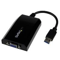 StarTech.com USB3.0 to VGA External Video Card Multi Monitor Adapter - Externer Videoadapter - DisplayLink DL-3100N - 512MB DDR2 - SuperSpeed USB3.0 - D-Sub - Schwarz (USB32VGAPRO) von Startech