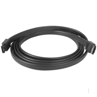 StarTech.com eSATA Kabel geschirmt - St/St - eSATA-Kabel - Serial ATA 150 - eSATA, 7-polig (M) - eSATA, 7-polig (M) - 91cm - Schwarz - für P/N: PEXSAT31E1, S2510PESAT, PEXESAT32, ECESAT32, SAT3540ER, USB2ESATA, SAT3540ERGB, 35BAYPANELBK, PEXESATA2I (ESATA3) von Startech