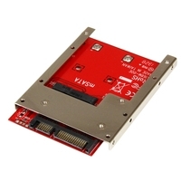StarTech.com mSATA SSD auf 2.5  SATA Adapter / Konverter - mSATA auf 22-Pin SATA 6,4cm HDD Adapter - Speicher-Controller - 1 Sender/Kanal - SATA 6Gb/s - SATA 6Gb/s - für P/N: BRACKET125PT, BRACKET125PTP, SATERASER4, SDOCK1EU3P2, SDOCK4U313, USB31C2SAT3 von Startech
