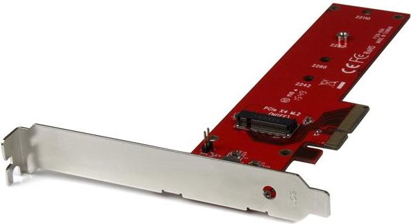 StarTech.com x4 PCI Express to M.2 PCIe SSD Adapter Card - for M.2 NGFF SSD - Schnittstellenadapter - M.2 (M.2) - Expansion Slot to M.2 (Expansion Slot to M.2) - M.2 Card - PCIe x4 - Rot (PEX4M2E1) von Startech