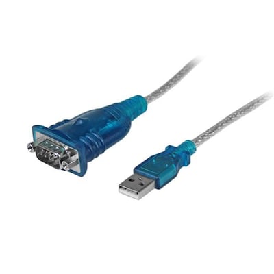 Startech Adapterkabel 0,43m USB zu Seriell RS232 St./St. silber/blau von Startech