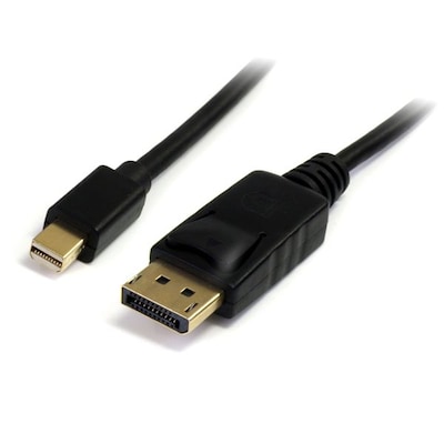 Startech Displayport Adapterkabel 1,8m mini DP zu DP vergoldet 4Kx2K schwarz von Startech