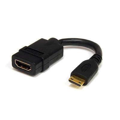 Startech HDMI Adapter 0,12m HDMI zu HDMI mini High Speed Bu./St. schwarz von Startech