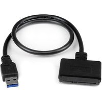 Startech USB 3.0 Adapterkabel zu 2,5" SATA III UASP SSD/HDD St./St. schwarz von Startech