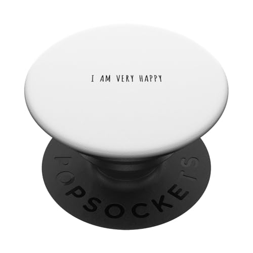 Ich bin sehr glücklich PopSockets Klebender PopGrip von Statement Blend
