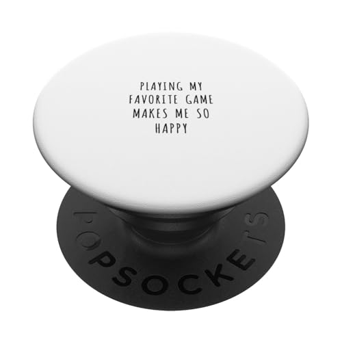 Mein Lieblingsspiel zu spielen macht mich so glücklich PopSockets Klebender PopGrip Mein Lieblingsspiel zu spielen macht mich so glücklich PopSockets Klebender PopGrip von Statement Blend
