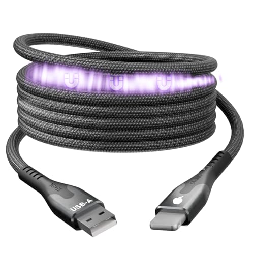 Statik MagStack 3FT/1M iProduct USB Magnet Ladekabel - Ordentliches USB Ladekabel ohne Kabelsalat - Mit 12W Schnellladung - magnetisches USB Kabel für Datentransfer und Kabelmanagement von Statik
