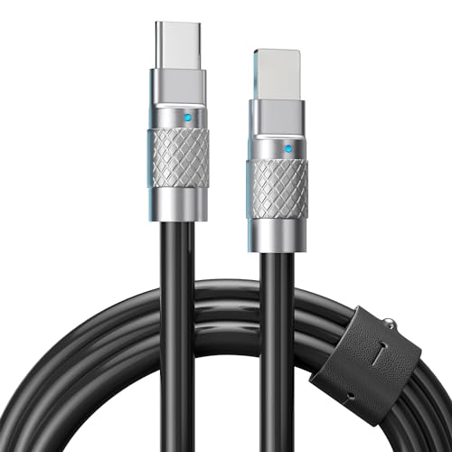 Statik TSumoCharge USB-C-Kabel auf i-Product 27 W Schnellladekabel – strapazierfähiges, unzerbrechliches Silikon, unterstützt Datenübertragung Typ C, Schwarz von Statik