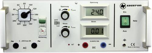Statron 5340.6 Labornetzgerät, einstellbar 2 - 24 V/AC 5A 360W Anzahl Ausgänge 2 x von Statron