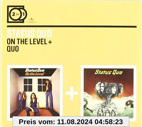 2 For 1: On The Level / Quo (Digipack ohne Booklet) von Status Quo