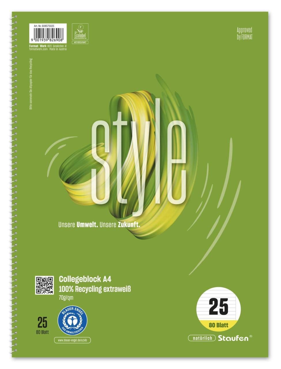 Staufen® Collegeblock DIN A4 liniert von Staufen®