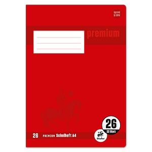 Staufen® Doppelheft Premium Lineatur 26 kariert DIN A4 Außenrand, 32 Blatt von Staufen®