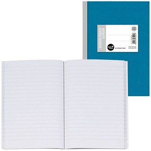 Ursus Geschäftsbuch ca. DIN A5 liniert, blau Hardcover 192 Seiten von Ursus