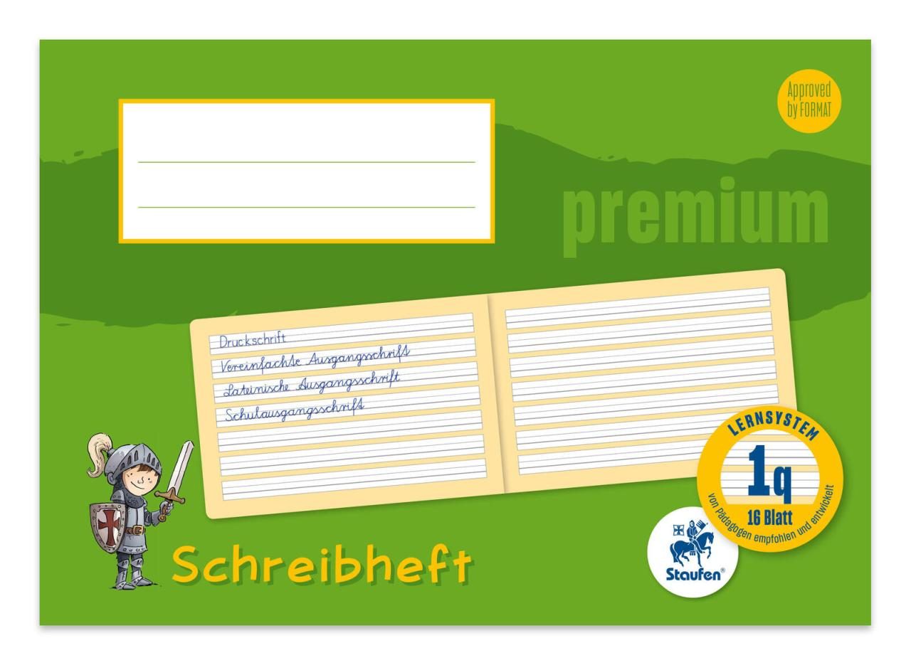 Staufen® Schreiblernhefte Staufen Heft A5 quer LIN 1q liniert DIN A5 quer 16 von Staufen®