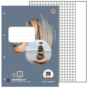 Staufen® Schulblock Style Lin26 DIN A4 kariert von Staufen®
