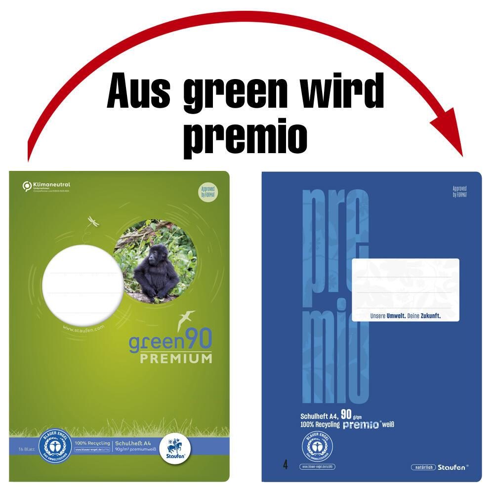 Staufen® Schulheft liniert DIN A4 16 Blätter von Staufen®