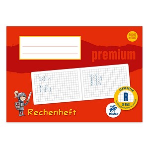 Staufen® Zahlenlernheft Premium Lineatur R kariert DIN A5 quer ohne Rand, 16 Blatt von Staufen®