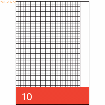 250 x Staufen Aufgabenbogen A4 kariert mit Rand 10 Blatt von Staufen