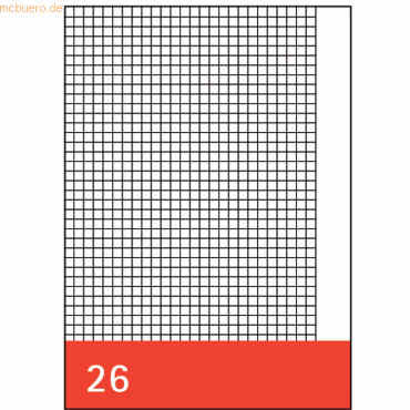 250 x Staufen Kanzleipapier A3/A4 kariert mit Rand 10 Blatt von Staufen