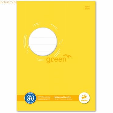 10 x Staufen Heftumschlag Green Karton 150g/qm A4 gelb von Staufen