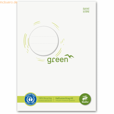 5 x Staufen Heftumschlag Green Karton 150g/qm A5 weiß 5 x Staufen Heftumschlag Green Karton 150g/qm A5 weiß von Staufen