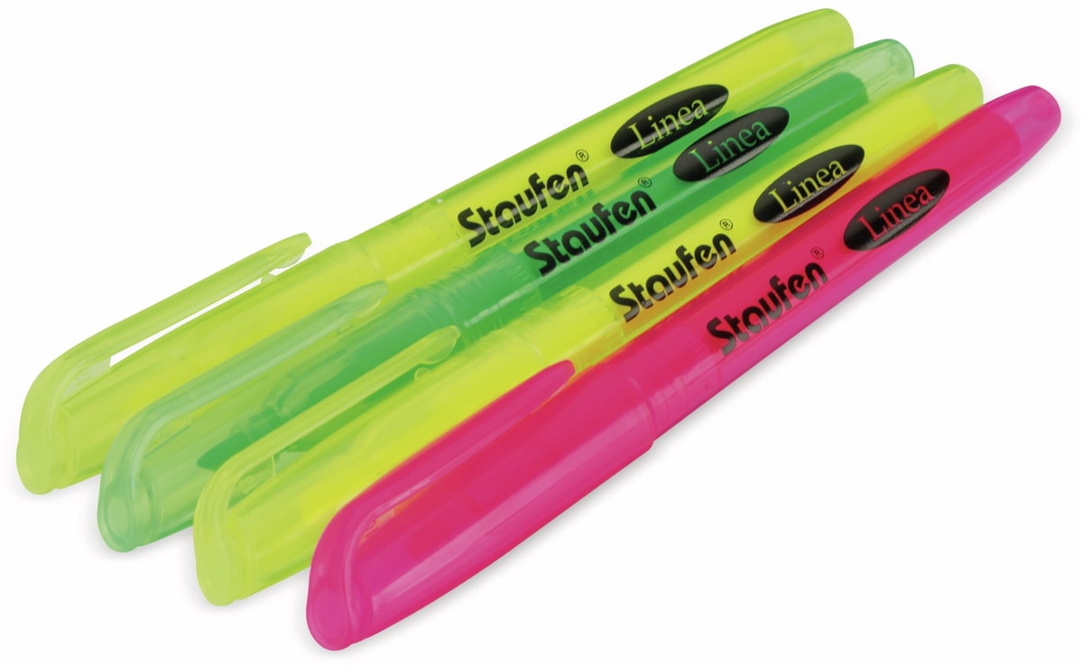 STAUFEN Textmarker-Set Linea, 4 Stück von Staufen