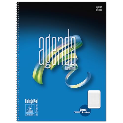 Staufen Advanced Collegeblock - 3 Blöcke je 80 Blatt, DIN A4, Lineatur Agenda, 70 g/m² Papier von Staufen