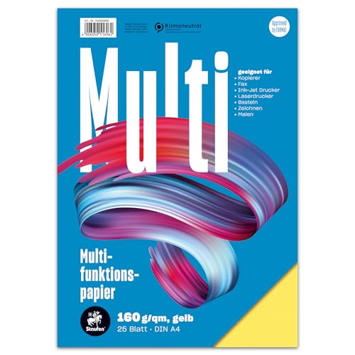 Staufen Style Multifunktionspapier - DIN A4, 25 Blatt, Farbe: gelb, 160g/m² Qualitätspapier, 1 Stück Staufen Style Multifunktionspapier - DIN A4, 25 Blatt, Farbe: gelb, 160g/m² Qualitätspapier, 1 Stück von Staufen