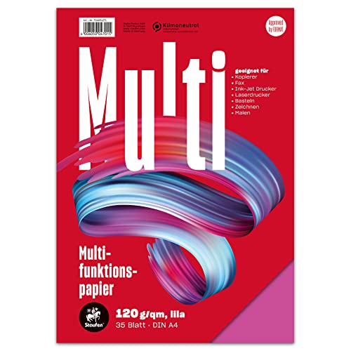 Staufen Style Multifunktionspapier - DIN A4, 35 Blatt, Farbe: lila, 120g/m² Qualitätspapier, 1 Stück von Staufen