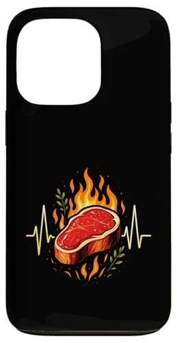 Grillen Steak Ekg Herzlinie Griller Bbq Sommer Hülle für iPhone 13 Pro Grillen Steak Ekg Herzlinie Griller Bbq Sommer Hülle für iPhone 13 Pro von Steak Liebhaber Fleisch