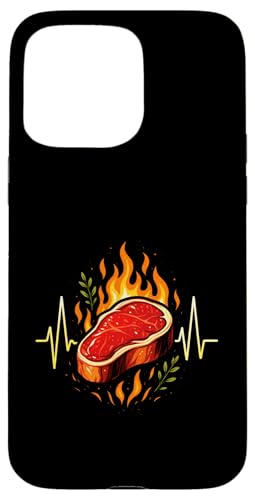 Grillen Steak Ekg Herzlinie Griller Bbq Sommer Hülle für iPhone 15 Pro Max Grillen Steak Ekg Herzlinie Griller Bbq Sommer Hülle für iPhone 15 Pro Max von Steak Liebhaber Fleisch
