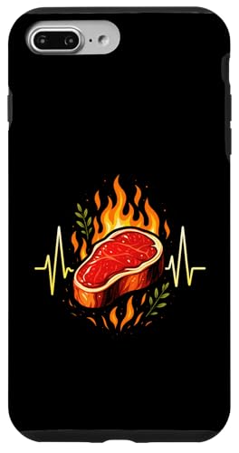 Grillen Steak Ekg Herzlinie Griller Bbq Sommer Hülle für iPhone 7 Plus/8 Plus Grillen Steak Ekg Herzlinie Griller Bbq Sommer Hülle für iPhone 7 Plus/8 Plus von Steak Liebhaber Fleisch