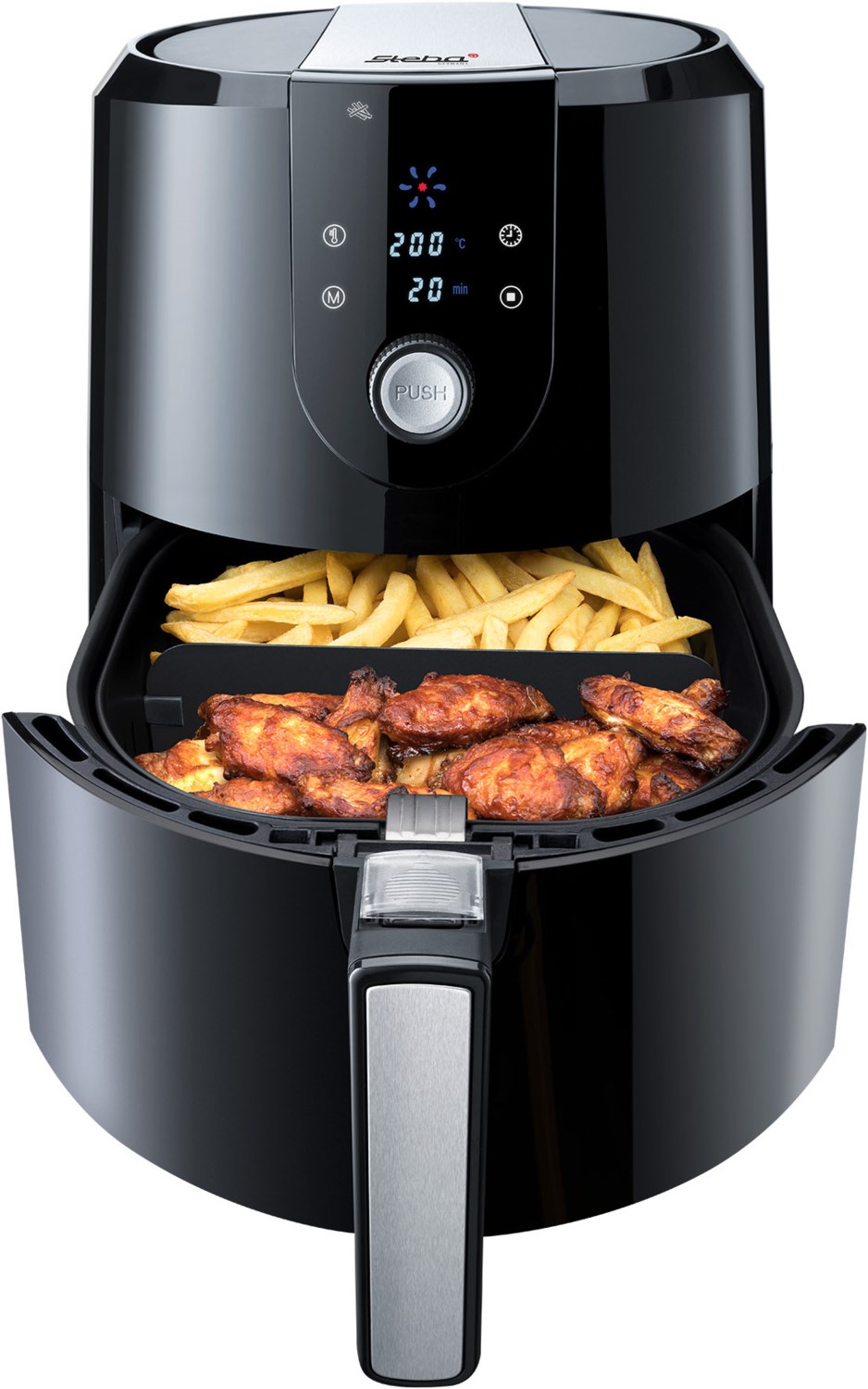 HF 5000 XL Heißluft-Fritteuse schwarz von Steba