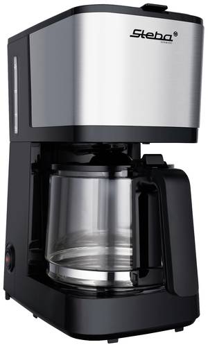 Steba KM F2 Kaffeemaschine Silber, Schwarz Fassungsvermögen Tassen=10 Glaskanne von Steba