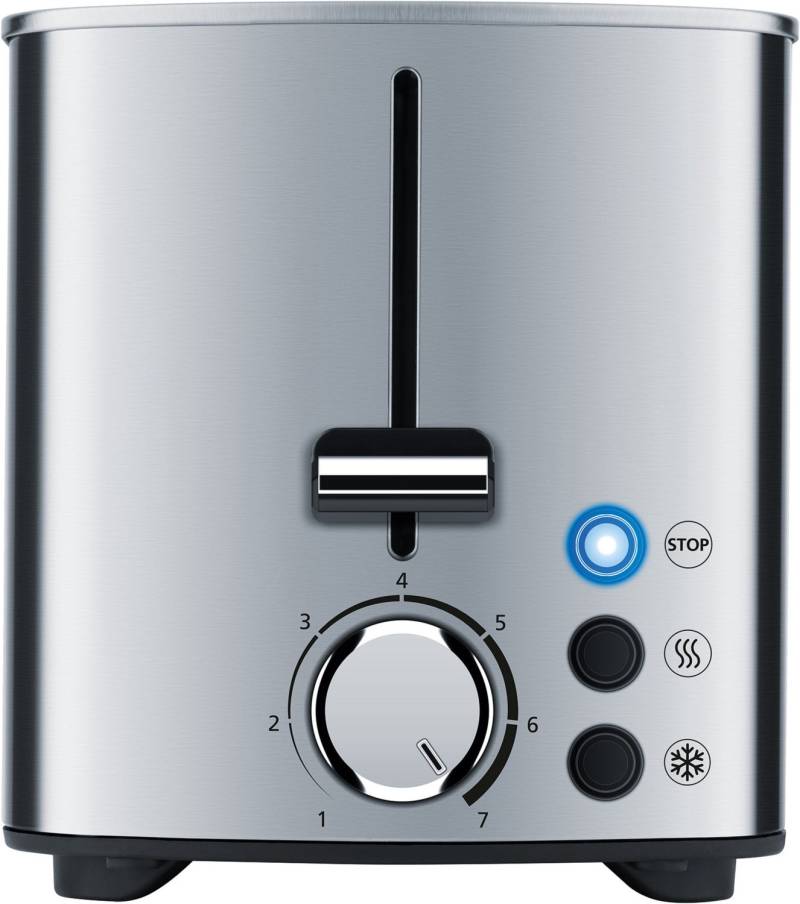 TO 21 Inox Langschlitz-Toaster edelstahl/cleansteel von Steba