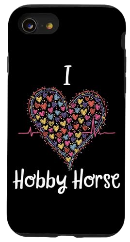 Liebe Hobby Horsing Steckenpferd Horse Pferde Reiten Herzen Hülle für iPhone SE (2020) / 7 / 8 von Steckenpferd Hobby Horse Zubehör Dressur Springen