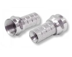 F-Stecker 4mm 100 Stück F-Stecker 4mm 100 Stück von Stecker und Dosen