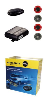 Mattschwarz Parksensoren STEELMATE PTS400EX OE hinten mattes Schwarz von Steel-Mate