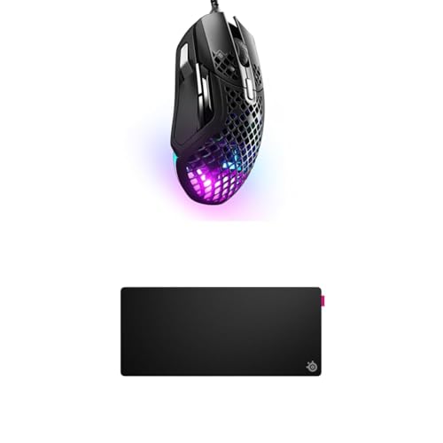 SteelSeries Aerox 5 - RGB Gaming-Mouse - Federleicht und wasserabweisend - Optischer TrueMove Air-Sensor mit 18K DPI QcK XL Performance Speed Gaming-Mauspad 900x400mm SteelSeries Aerox 5 - RGB Gaming-Mouse - Federleicht und wasserabweisend - Optischer TrueMove Air-Sensor mit 18K DPI QcK XL Performance Speed Gaming-Mauspad 900x400mm von SteelSeries