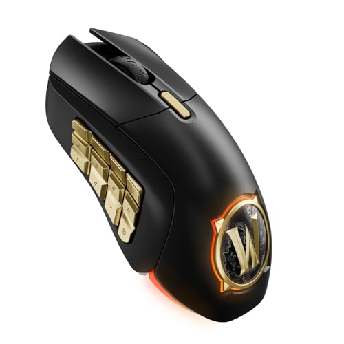 SteelSeries Aerox 9 Wireless - World of Warcraft Edition - kostenloses In-Game-Item - MMO-Gaming-Maus - 18 programmierbare Tasten - leichtes Gewicht -Bluetooth/2,4 GHz -18 Tsd. DPI TrueMove Air Sensor SteelSeries Aerox 9 Wireless - World of Warcraft Edition - kostenloses In-Game-Item - MMO-Gaming-Maus - 18 programmierbare Tasten - leichtes Gewicht -Bluetooth/2,4 GHz -18 Tsd. DPI TrueMove Air Sensor von SteelSeries