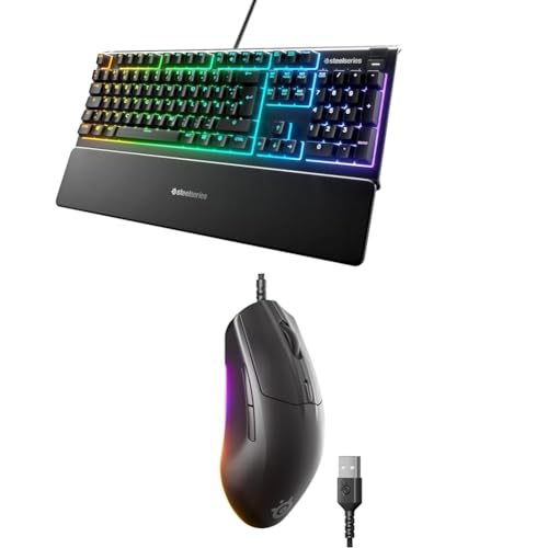 SteelSeries Apex 3 - Gaming Tastatur - 10-Zonen RGB-Beleuchtung - Deutsches QWERTZ Rival 3 Gen 2 Gaming-Maus - 8.500 DPI TrueMove Core-Optiksensor - 60 Millionen Klicks garantiert SteelSeries Apex 3 - Gaming Tastatur - 10-Zonen RGB-Beleuchtung - Deutsches QWERTZ Rival 3 Gen 2 Gaming-Maus - 8.500 DPI TrueMove Core-Optiksensor - 60 Millionen Klicks garantiert von SteelSeries