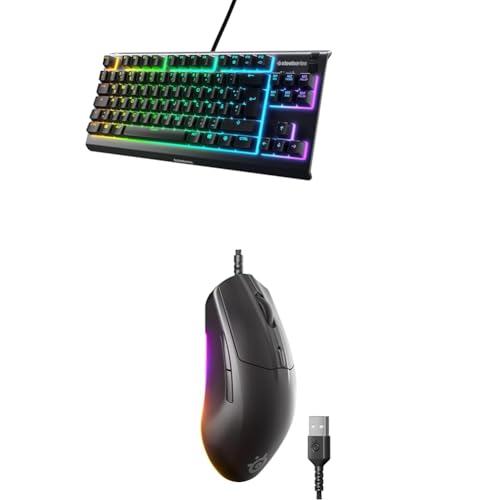 SteelSeries Apex 3 TKL - Gaming Tastatur - 8-Zonen RGB-Beleuchtung - Deutsches QWERTZ Rival 3 Gen 2 Gaming-Maus - 8.500 DPI TrueMove Core-Optiksensor - 60 Millionen Klicks garantiert SteelSeries Apex 3 TKL - Gaming Tastatur - 8-Zonen RGB-Beleuchtung - Deutsches QWERTZ Rival 3 Gen 2 Gaming-Maus - 8.500 DPI TrueMove Core-Optiksensor - 60 Millionen Klicks garantiert von SteelSeries
