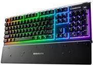 SteelSeries Apex 3 - Tastatur - mit Multimedia-Rad - Hintergrundbeleuchtung - USB - Deutsch - Tastenschalter: Whisper Quiet Gaming Switch von SteelSeries