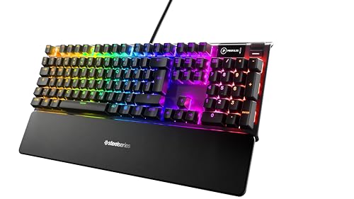 SteelSeries Apex 7 - Mechanische Gaming-Tastatur – OLED Smart Display – Rot Schalter – Deutsches (QWERTZ) Layout - Standard von SteelSeries