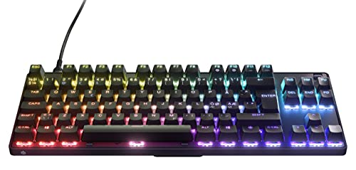 SteelSeries Apex 9 TKL - Mechanische Gaming-Tastatur - Optische Switches - 2-Punkt-Betätigung - Esports-Formfaktor ohne Tenkey - Hotswap- fähige Switches - Nordisches (QWERTY) Layout von SteelSeries